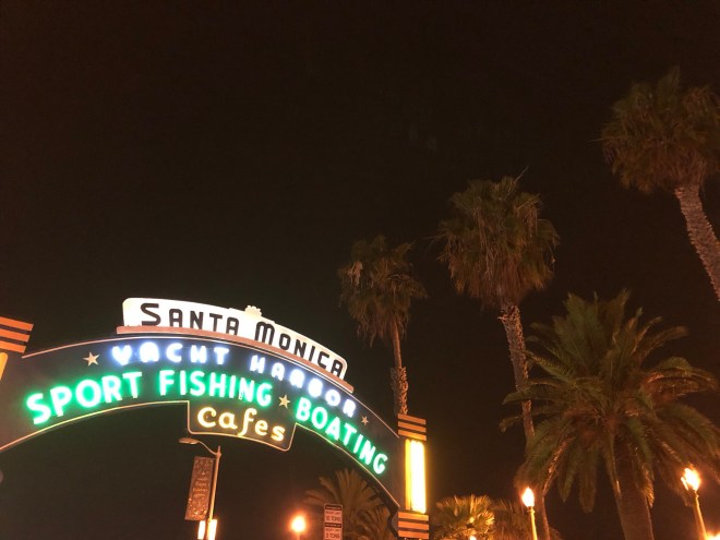 Santa Monica Pier sign